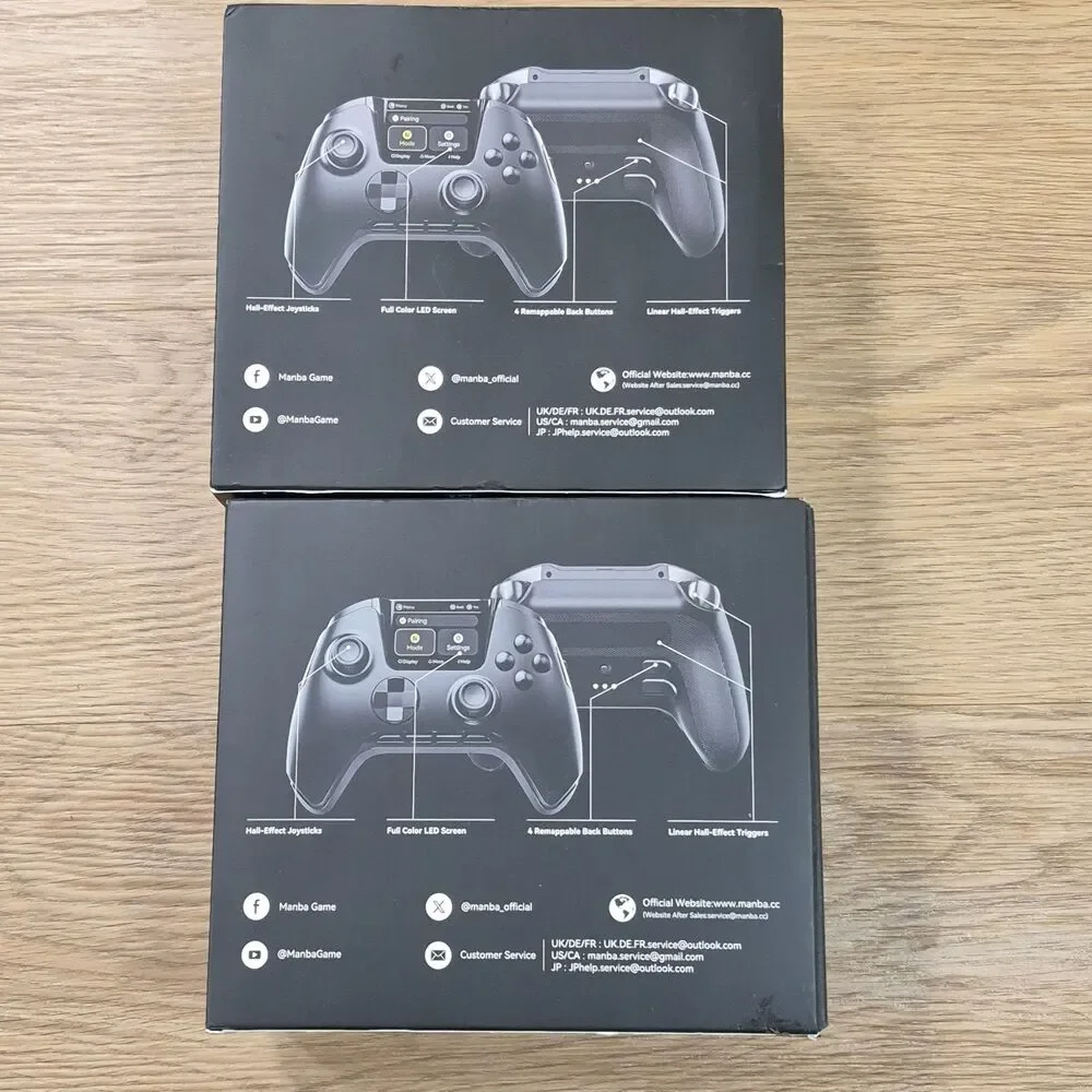 ManbaOne Interactive Screen Wireless Gaming Controller for PC/Switch/Etc (Black)
